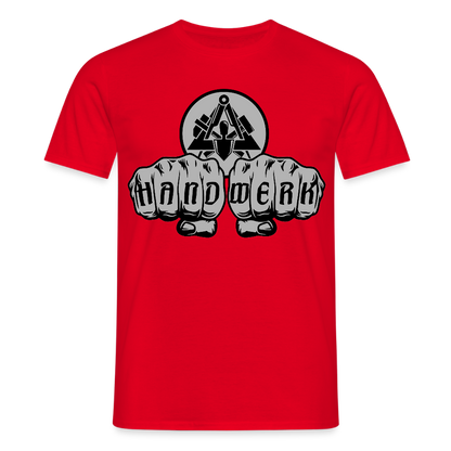 Unisex T-Shirt "Maurer" Rot Männer T-Shirt