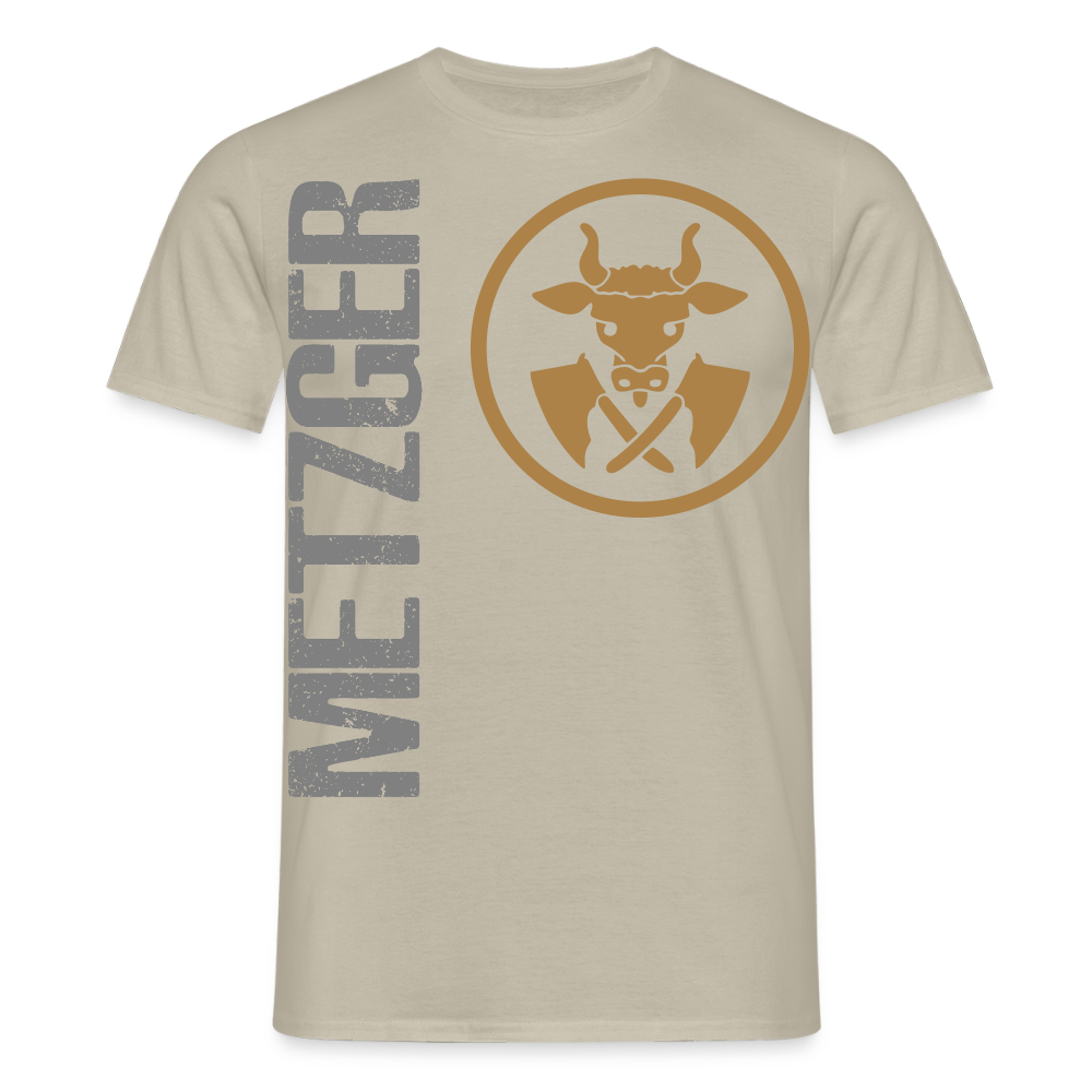 Unisex T-Shirt "Metzger" Sandbeige Männer T-Shirt