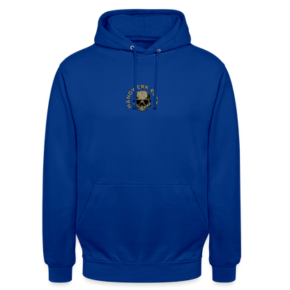 Unisex Hoodie "Handwerk-Rockt" (beidseitig bedruckt) - Royalblau