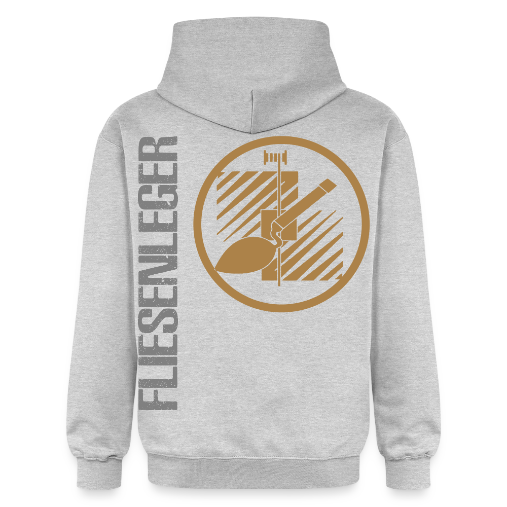 Gildan Unisex Softstyle® "Fliesenleger" Hellgrau meliert Gildan Unisex Softstyle® Midweight Hoodie