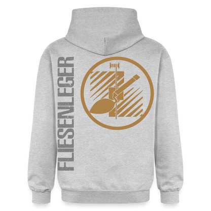Gildan Unisex Softstyle® "Fliesenleger" Hellgrau meliert Gildan Unisex Softstyle® Midweight Hoodie
