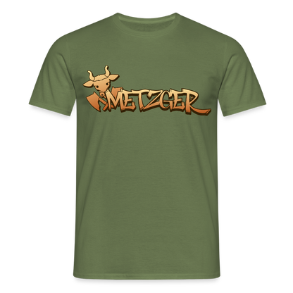 Unisex T-Shirt "Metzger" Militärgrün Männer T-Shirt