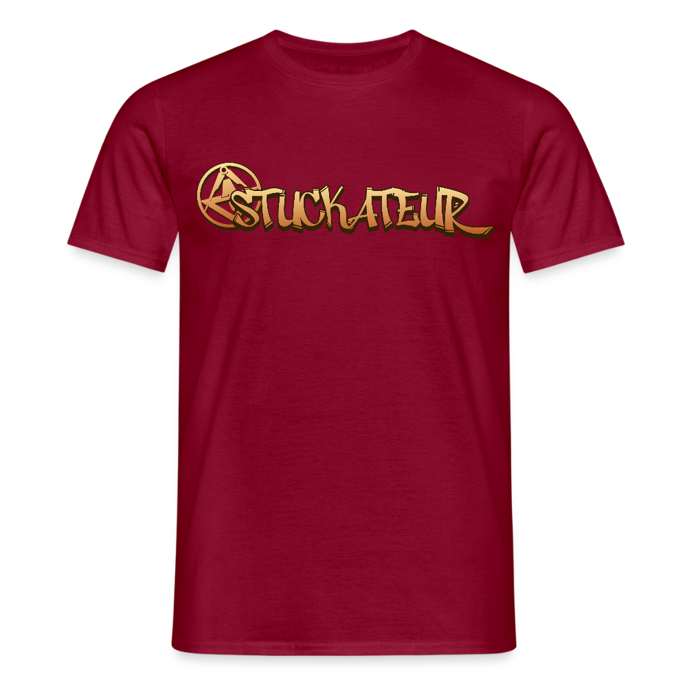 Unisex T-Shirt "Stuckateur" Ziegelrot Männer T-Shirt