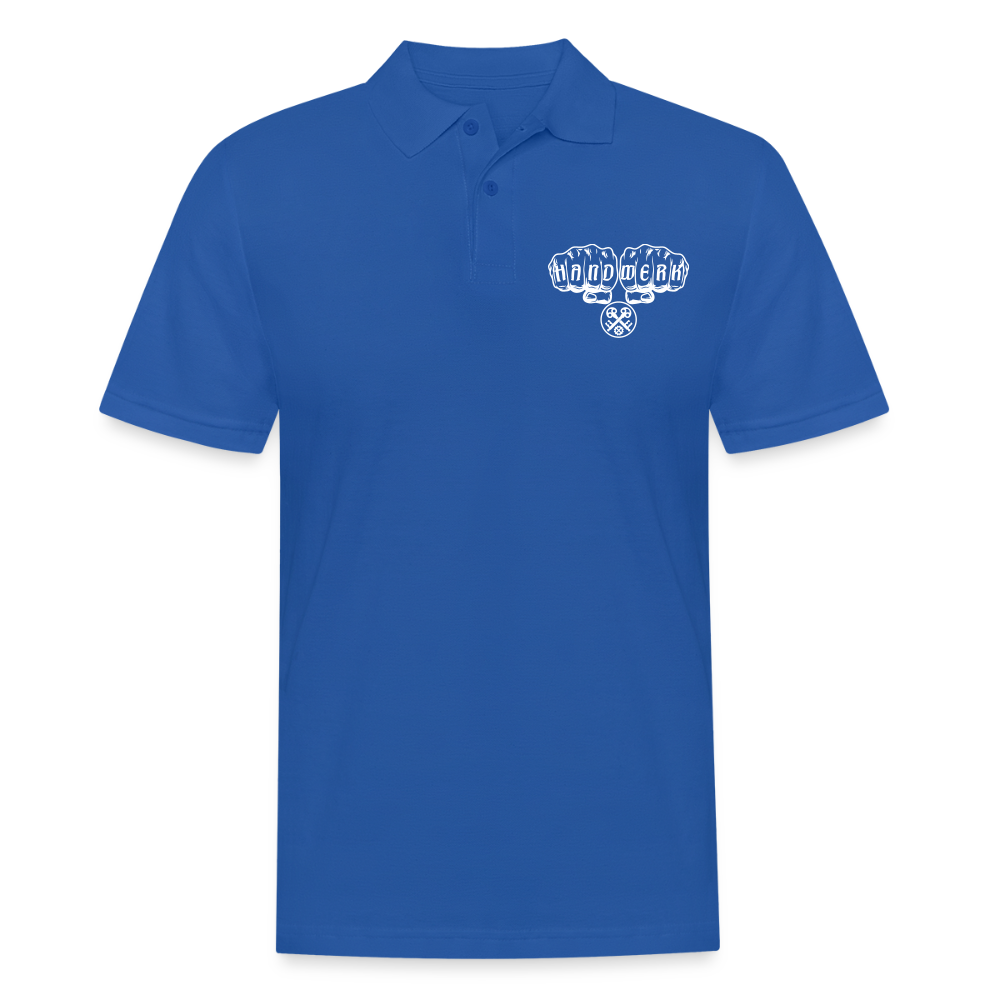 Männer Poloshirt "Schlosser" Royalblau Männer Poloshirt