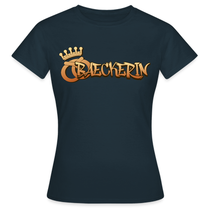 Frauen T-Shirt "Bäckerin" Navy Frauen T-Shirt