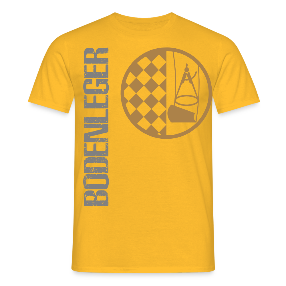 Unisex T-Shirt "Bodenleger" Gelb Männer T-Shirt