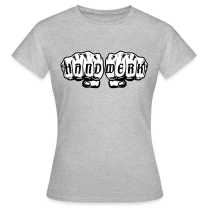 Frauen T-Shirt "Handwerk" Grau meliert Frauen T-Shirt