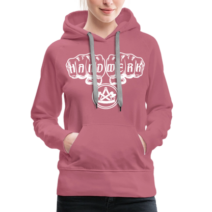 Frauen Premium Hoodie "Zimmermann" - Malve
