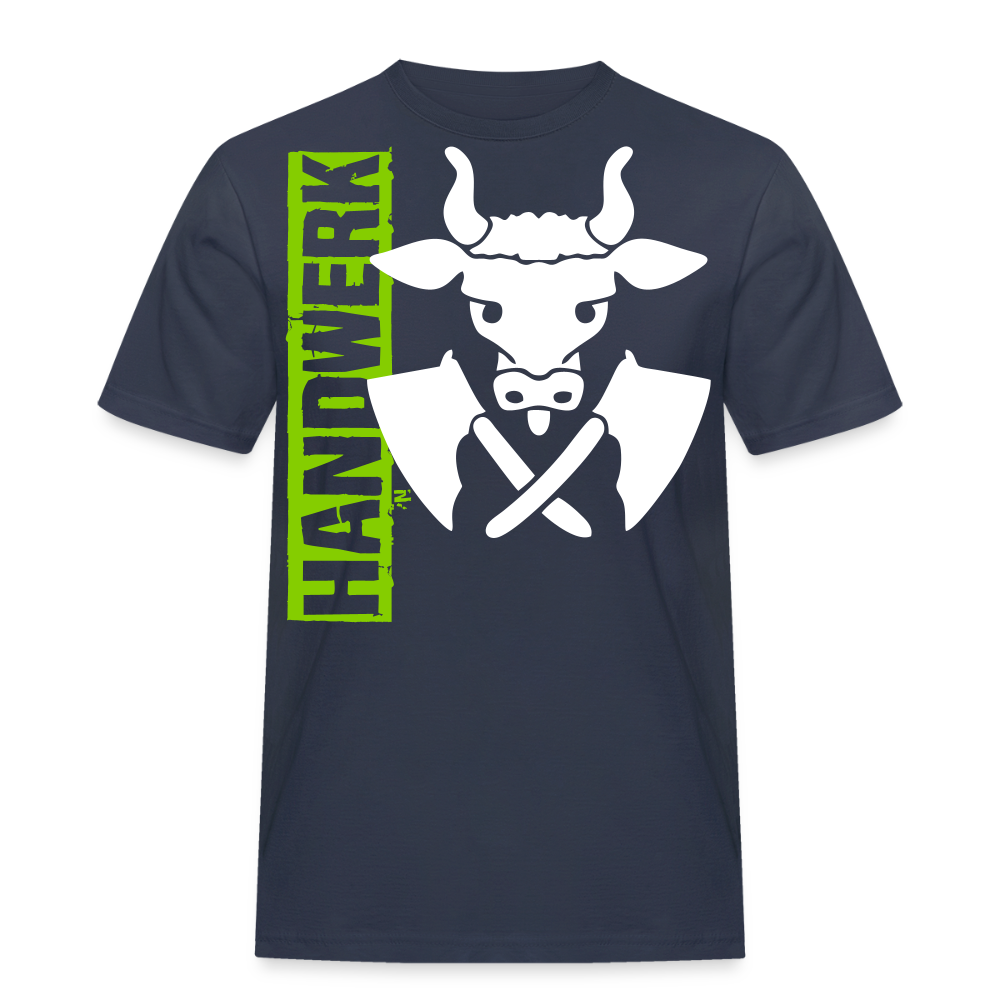 Unisex Workwear T-Shirt "Metzger" Navy Männer Workwear T-Shirt