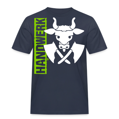 Unisex Workwear T-Shirt "Metzger" Navy Männer Workwear T-Shirt