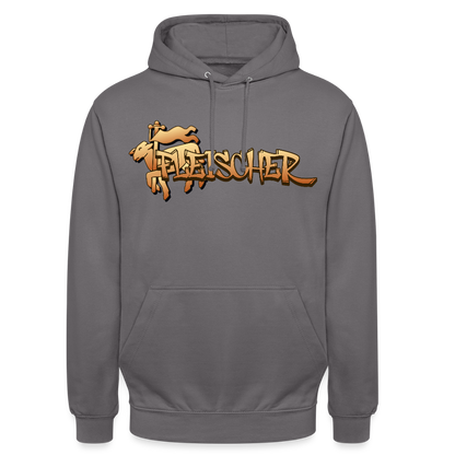Unisex Hoodie "Fleischer" Mittelgrau Unisex Hoodie