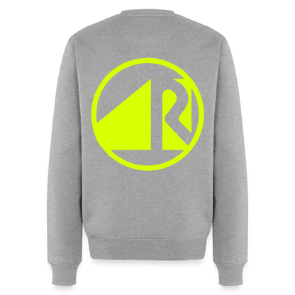 Unisex Premium Pullover "Raumausstatter" neongelb Grau meliert Männer Premium Pullover
