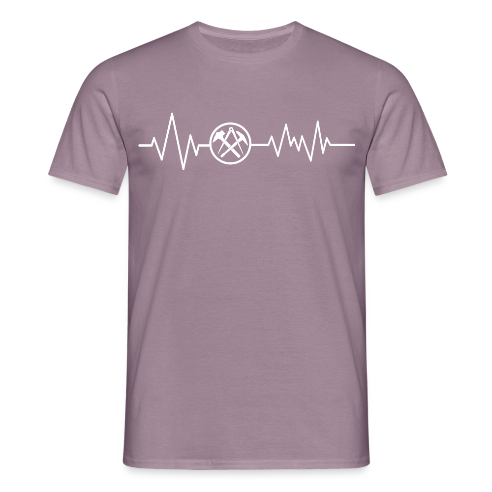 Unisex T-Shirt "Dachdecker" Lilagrau Männer T-Shirt