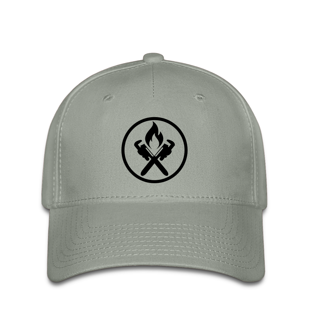 Flexfit Cap "Heizungsbauer" Grüngrau Flexfit Cap