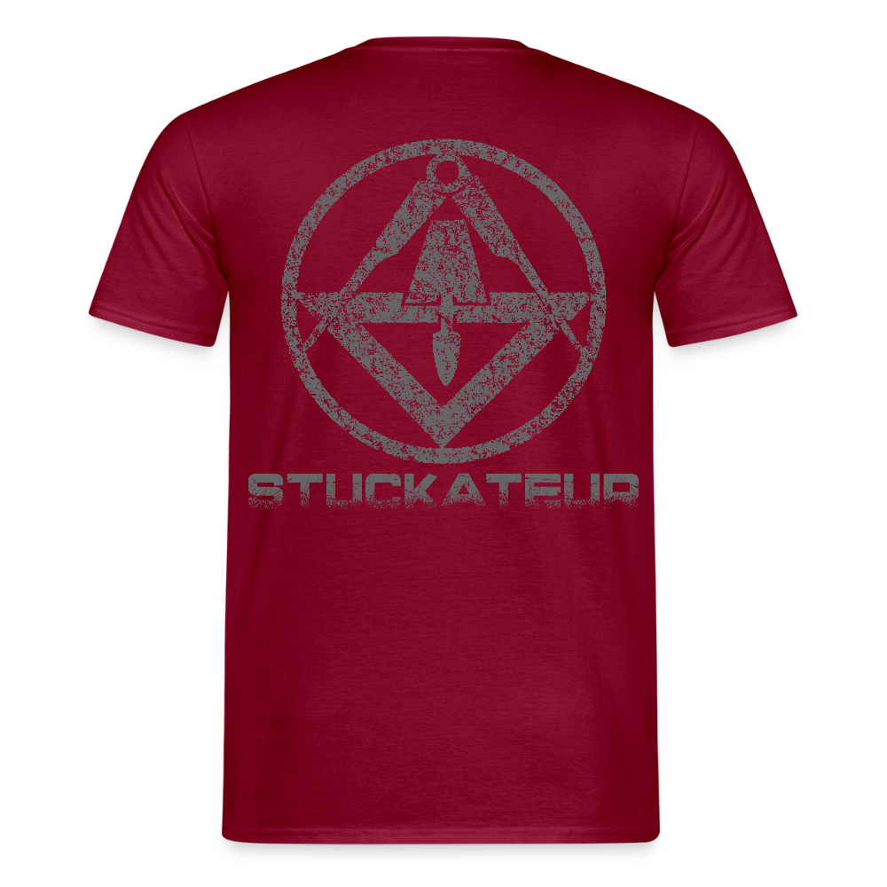 Unisex T-Shirt "Stuckateur" Ziegelrot Männer T-Shirt