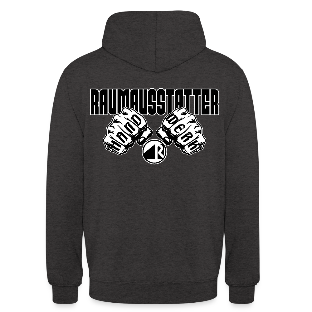Unisex Hoodie "Raumausstatter" (beidseitig bedruckt) Anthrazit Unisex Hoodie