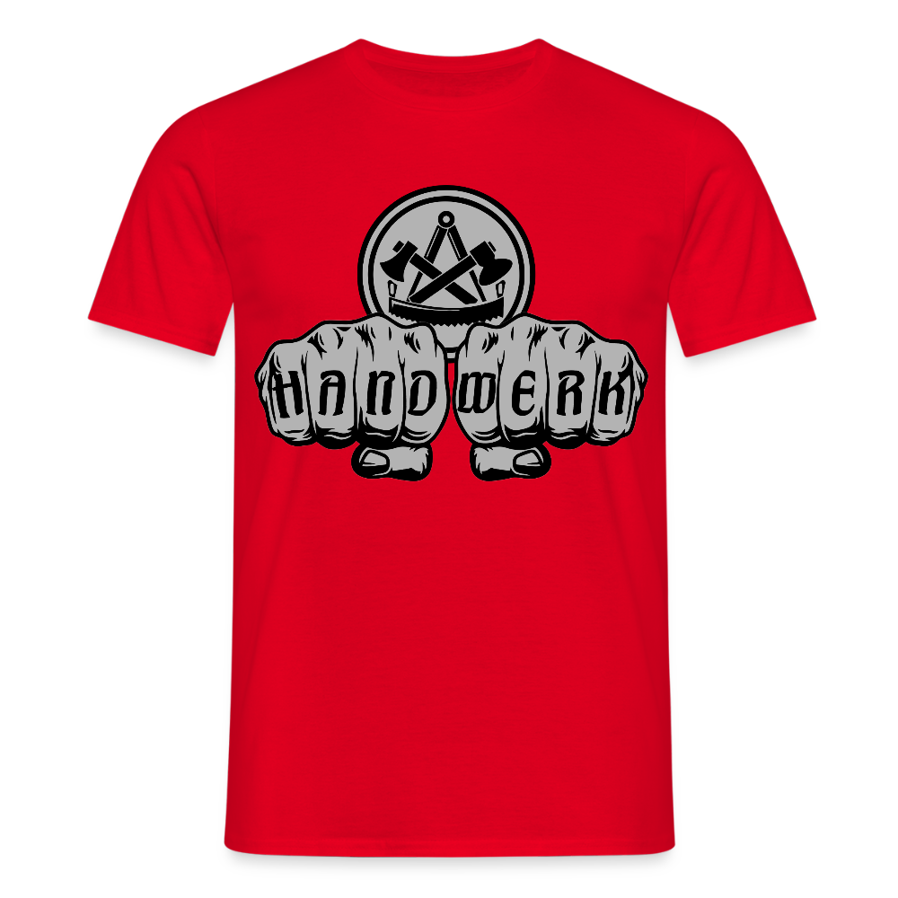 Unisex T-Shirt "Zimmermann" Rot Männer T-Shirt