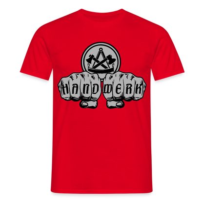Unisex T-Shirt "Zimmermann" Rot Männer T-Shirt