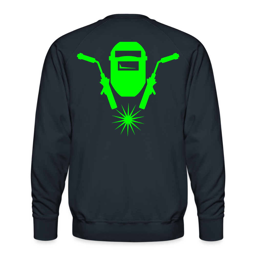 Unisex Premium Pullover "Schweisser" neongrün Männer Premium Pullover