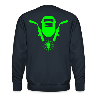 Unisex Premium Pullover "Schweisser" neongrün Männer Premium Pullover