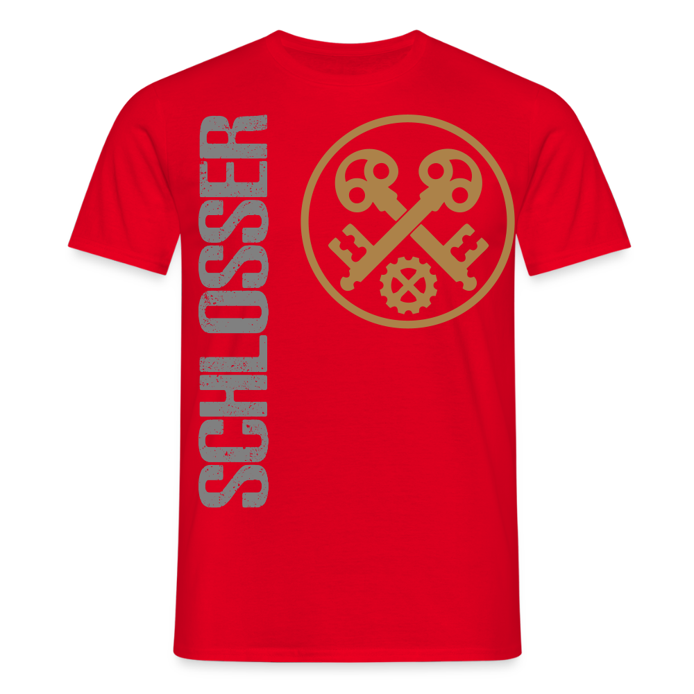 Unisex T-Shirt "Schlosser" Rot Männer T-Shirt