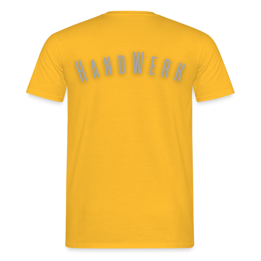 Unisex T-Shirt "Handwerk" Gelb Männer T-Shirt