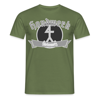 Unisex T-Shirt "Steinmetz" Militärgrün Männer T-Shirt