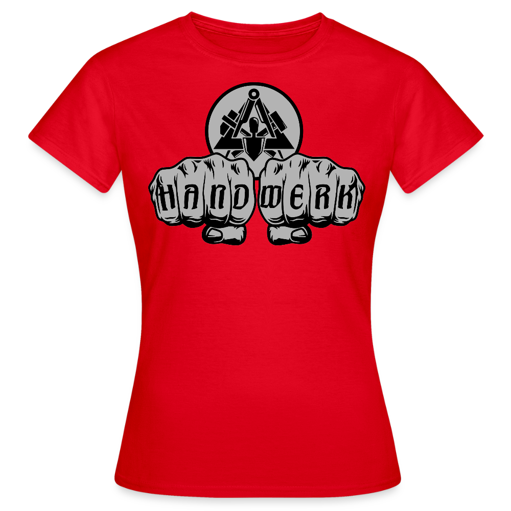 Frauen T-Shirt "Maurer" Rot Frauen T-Shirt