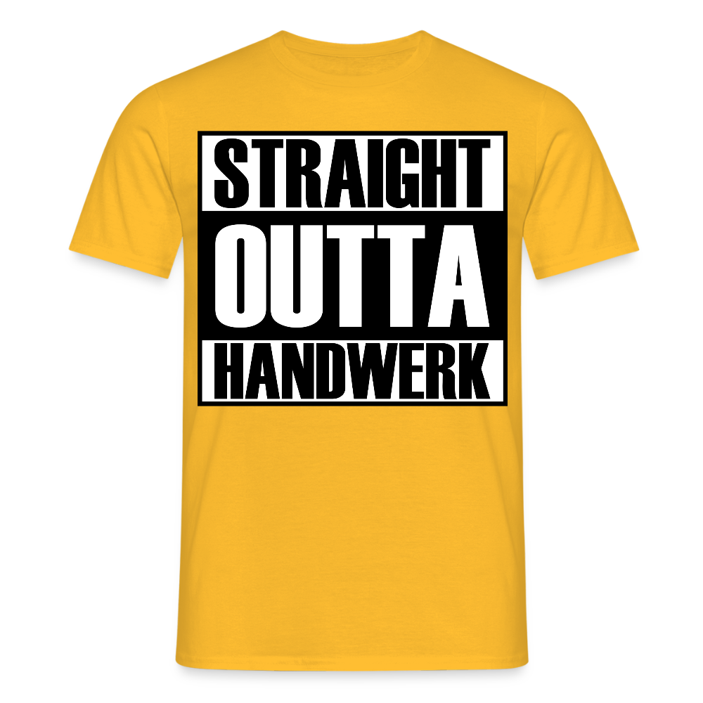 Unisex T-Shirt "Handwerk" Gelb Männer T-Shirt