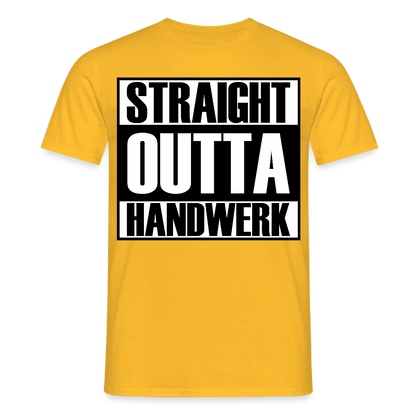 Unisex T-Shirt "Handwerk" Gelb Männer T-Shirt