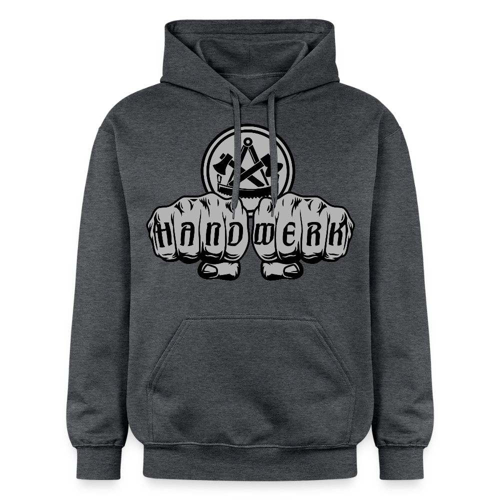 Gildan Unisex Softstyle® "Zimmermann" Dunkelgrau meliert Gildan Unisex Softstyle® Midweight Hoodie