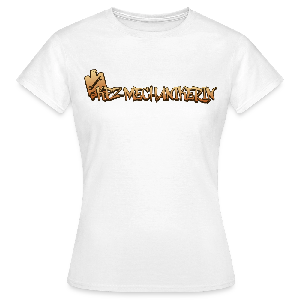 Frauen T-Shirt "KFZ-Mechanikerin"-Street Weiß Frauen T-Shirt {{ color }}