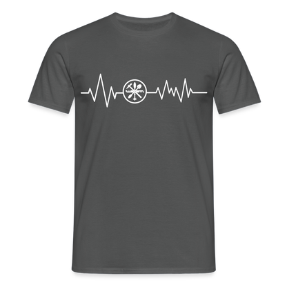 Unisex T-Shirt "Glaser" Anthrazit Männer T-Shirt