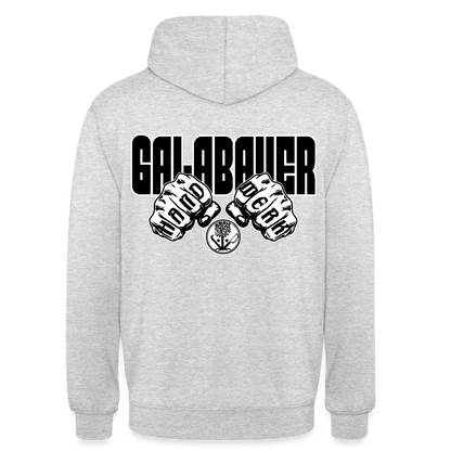 Unisex Hoodie "GaLaBauer" (beidseitig bedruckt) Hellgrau meliert Unisex Hoodie