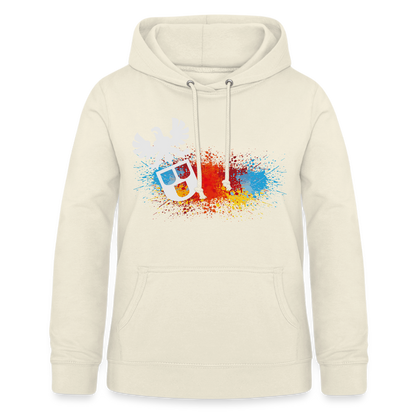 Frauen Hoodie "Maler-Splash" Vanille-Milchshake Frauen Hoodie