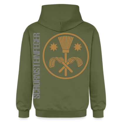 Gildan Unisex Softstyle® "Schornsteinfeger" Militärgrün Gildan Unisex Softstyle® Midweight Hoodie