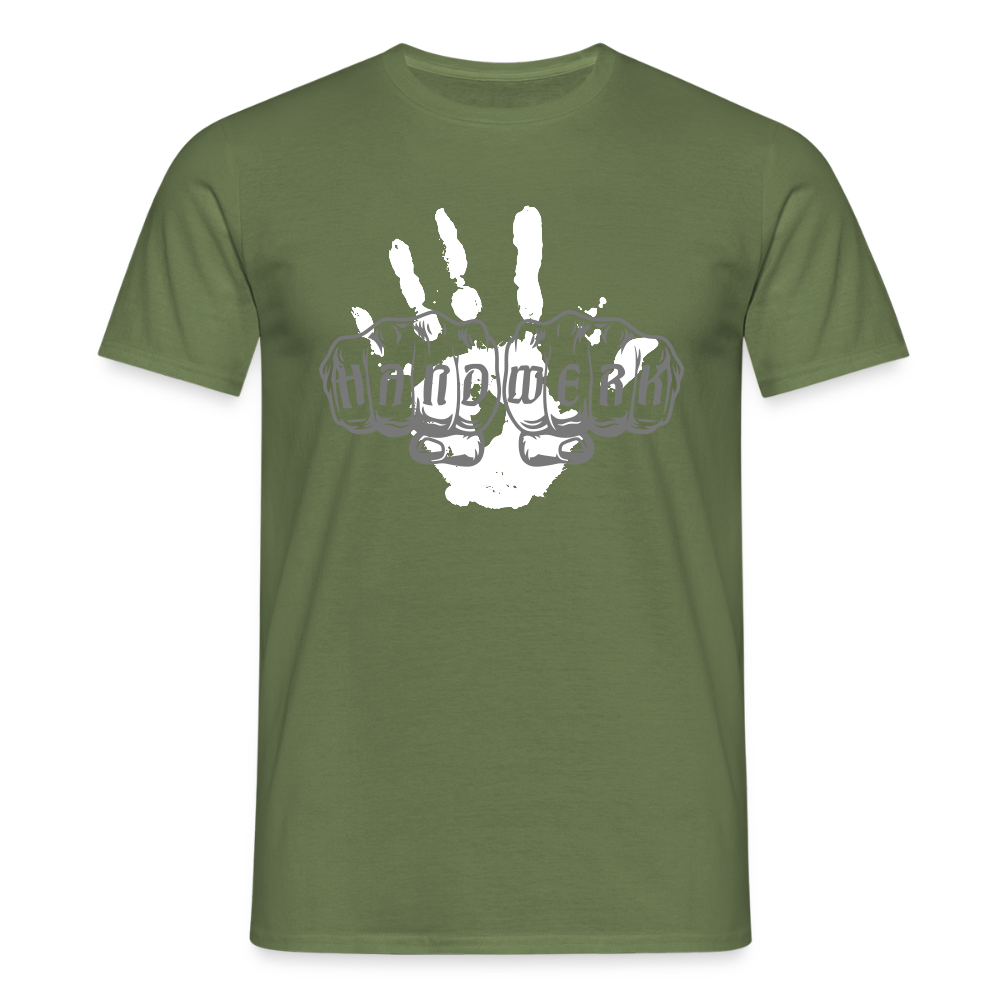 Unisex T-Shirt "Hand" Militärgrün Männer T-Shirt