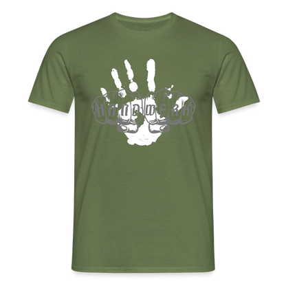 Unisex T-Shirt "Hand" Militärgrün Männer T-Shirt