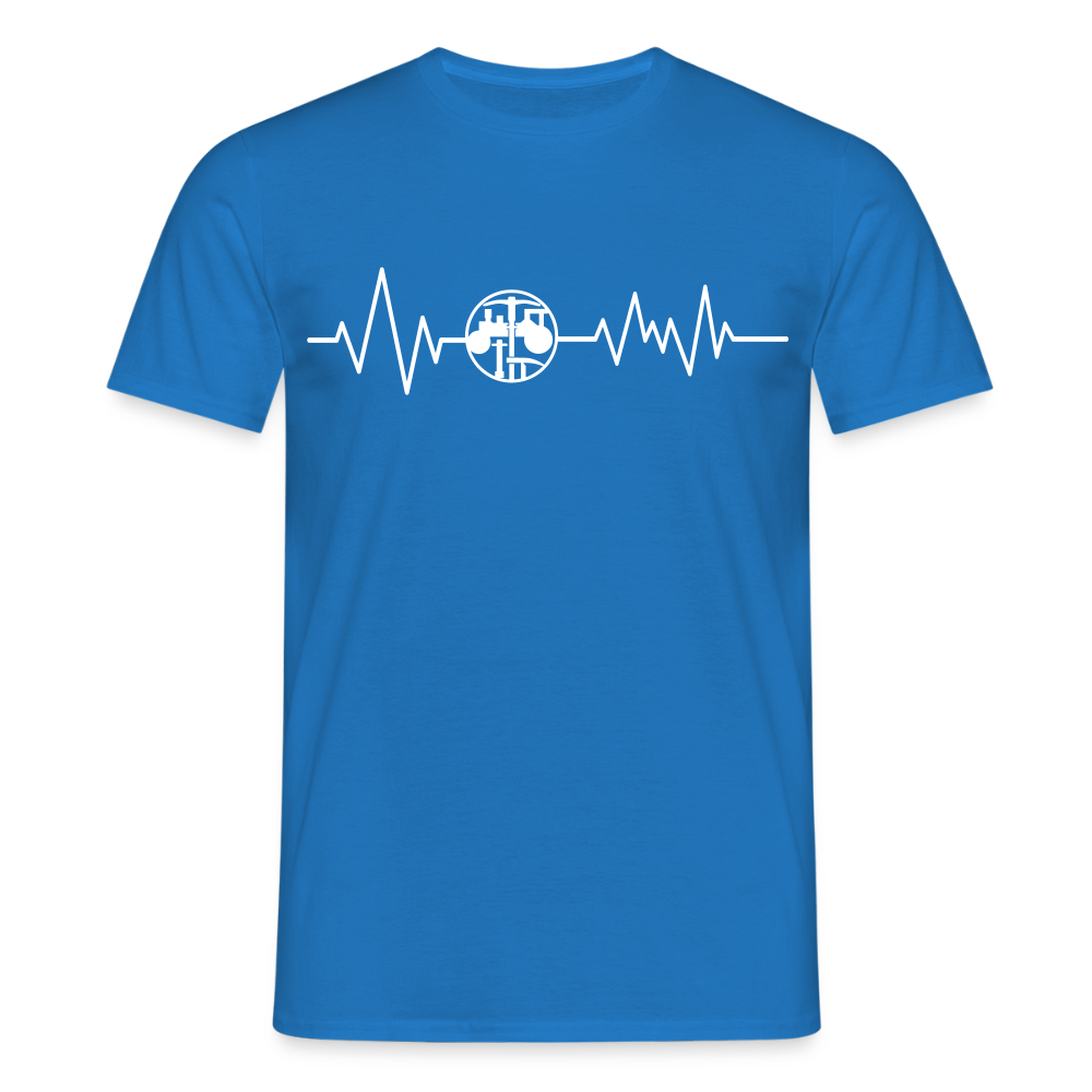 Unisex T-Shirt "Strassenbauer" Royalblau Männer T-Shirt