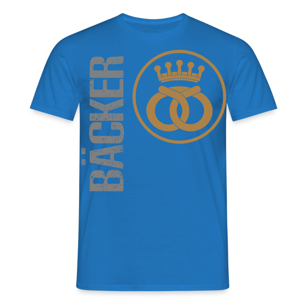 Unisex T-Shirt "Bäcker" Royalblau Männer T-Shirt