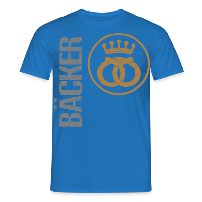 Unisex T-Shirt "Bäcker" Royalblau Männer T-Shirt