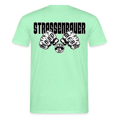 Unisex T-Shirt "Strassenbauer" Mintgrün Männer T-Shirt