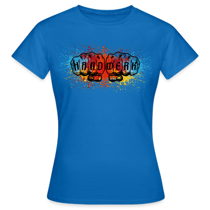 Frauen T-Shirt "Splash-Color" Royalblau Frauen T-Shirt