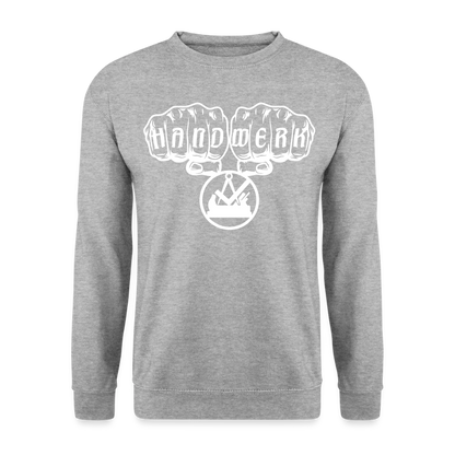 Unisex Pullover "Schreiner" Weißgrau meliert Unisex Pullover