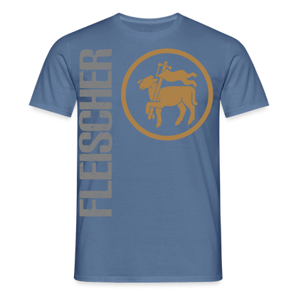 Unisex T-Shirt "Fleischer" Taubenblau Männer T-Shirt