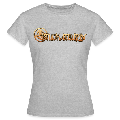Frauen T-Shirt "Stuckateurin" Grau meliert Frauen T-Shirt