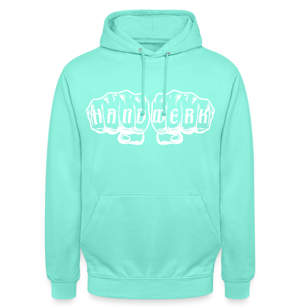 Unisex Hoodie "Handwerk" Mint Unisex Hoodie