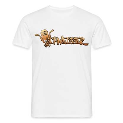Unisex T-Shirt "Schweisser" Weiß Männer T-Shirt