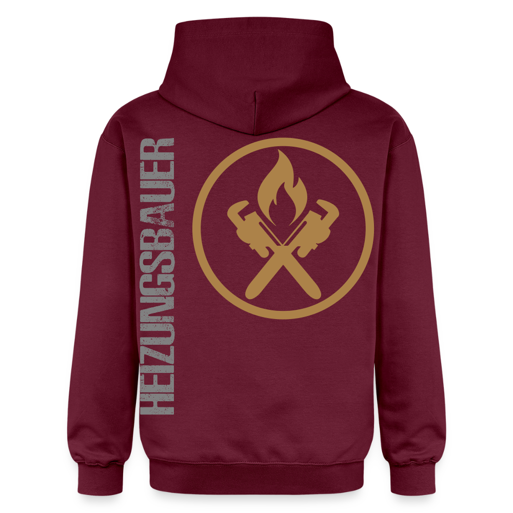 Gildan Unisex Softstyle® "Heizungsbauer" Maroon Gildan Unisex Softstyle® Midweight Hoodie