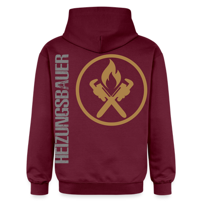 Gildan Unisex Softstyle® "Heizungsbauer" Maroon Gildan Unisex Softstyle® Midweight Hoodie